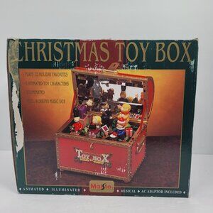 Maisto Animated Illuminated Musical Christmas Toy Box Tested Works